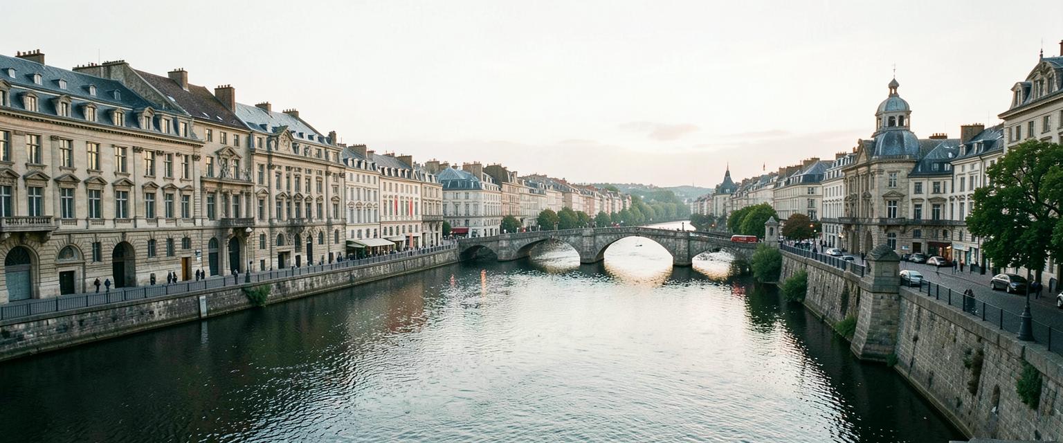Historic riverside city representing opportunities in Europe